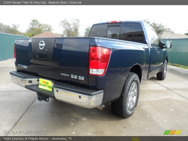Majestic Blue / Charcoal 2009 Nissan Titan SE King Cab