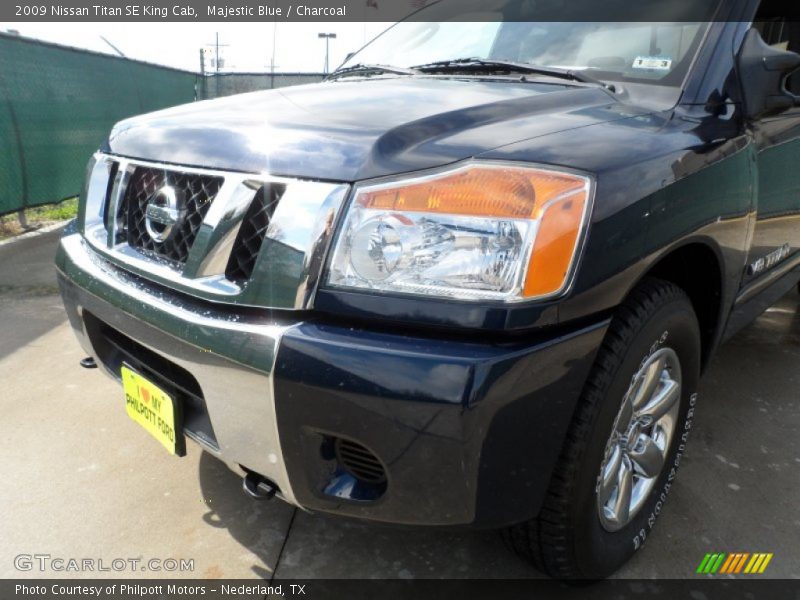Majestic Blue / Charcoal 2009 Nissan Titan SE King Cab