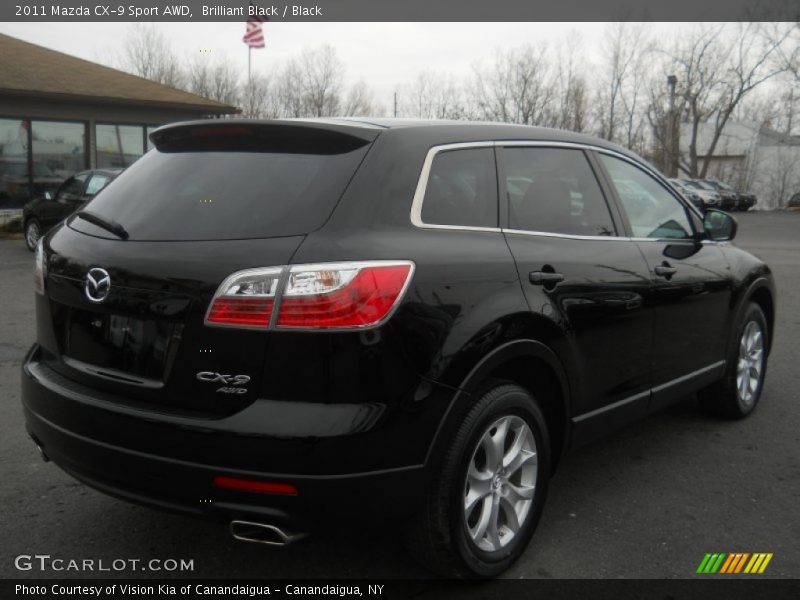 Brilliant Black / Black 2011 Mazda CX-9 Sport AWD