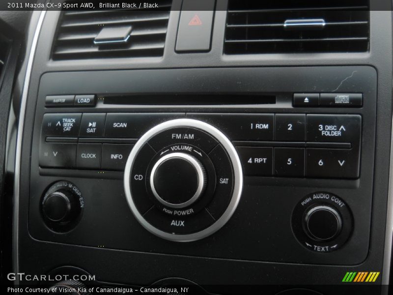Controls of 2011 CX-9 Sport AWD