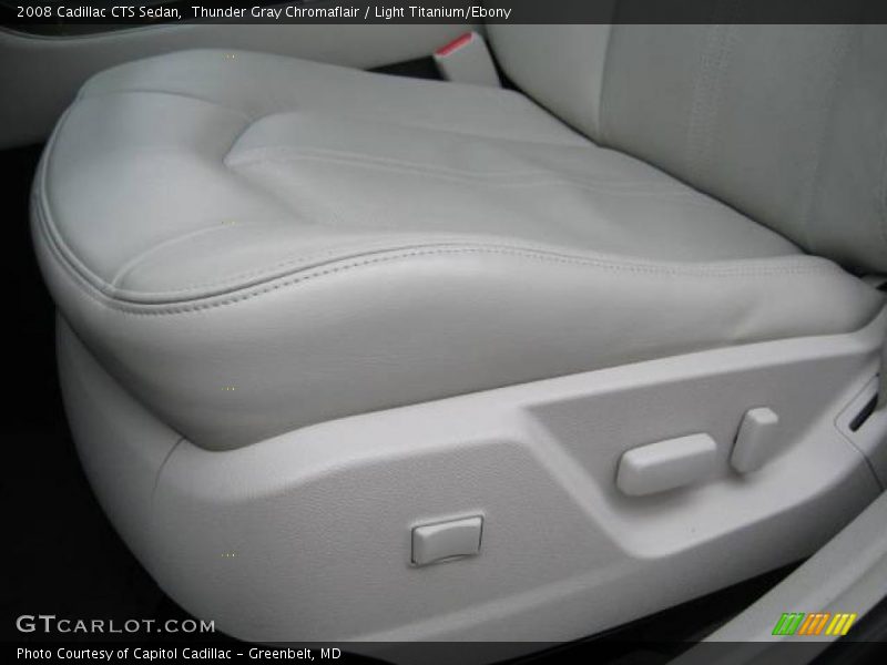 Thunder Gray Chromaflair / Light Titanium/Ebony 2008 Cadillac CTS Sedan