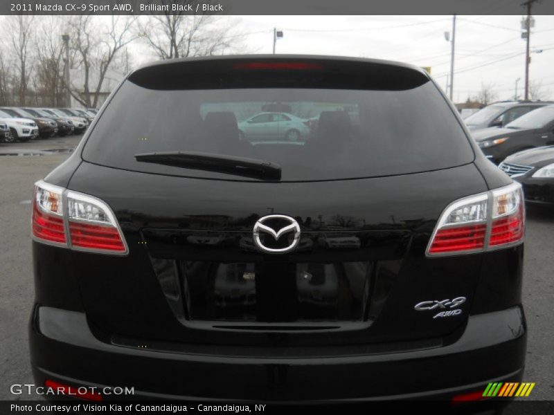 Brilliant Black / Black 2011 Mazda CX-9 Sport AWD