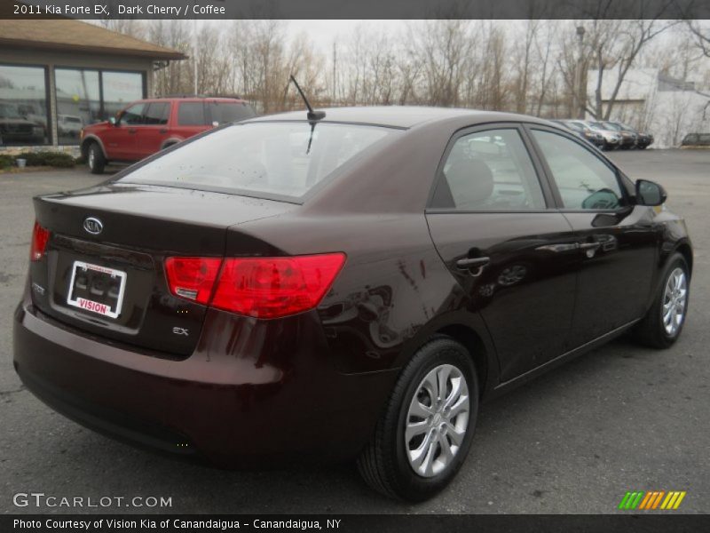 Dark Cherry / Coffee 2011 Kia Forte EX