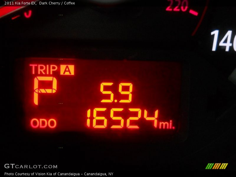 Dark Cherry / Coffee 2011 Kia Forte EX
