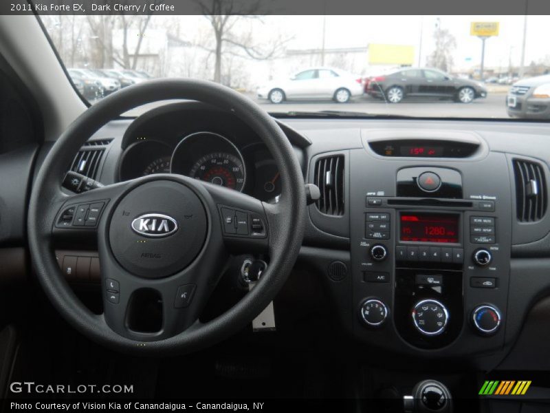 Dark Cherry / Coffee 2011 Kia Forte EX