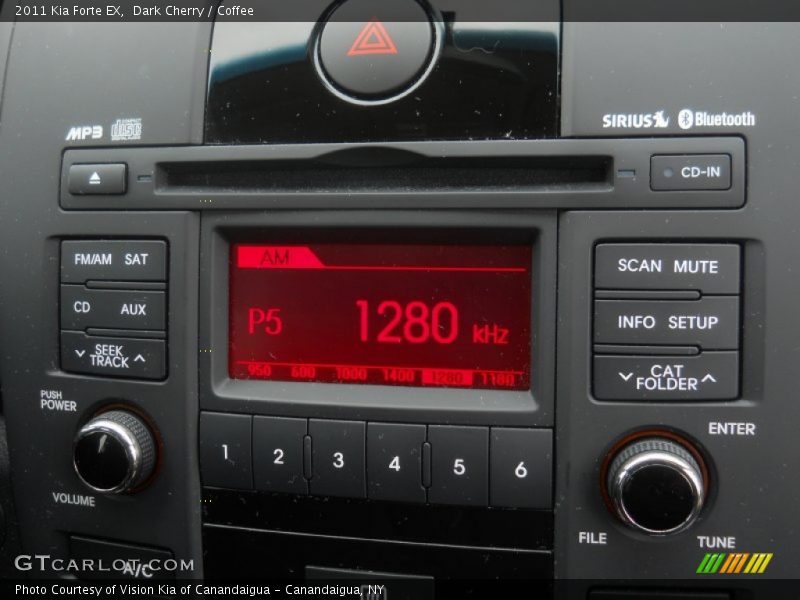 Dark Cherry / Coffee 2011 Kia Forte EX