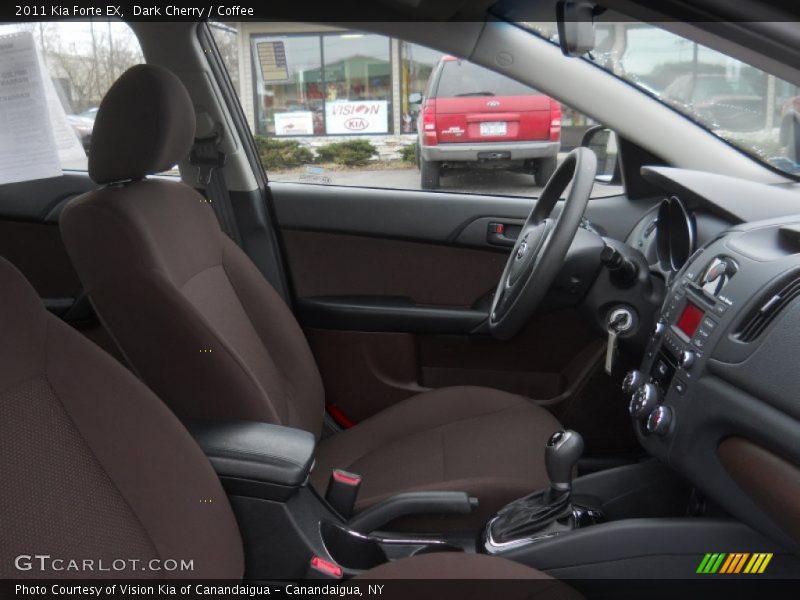 Dark Cherry / Coffee 2011 Kia Forte EX