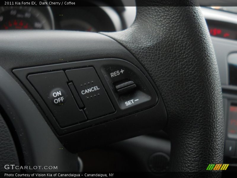 Dark Cherry / Coffee 2011 Kia Forte EX