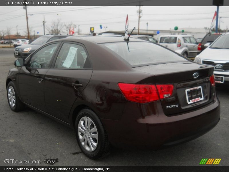 Dark Cherry / Coffee 2011 Kia Forte EX