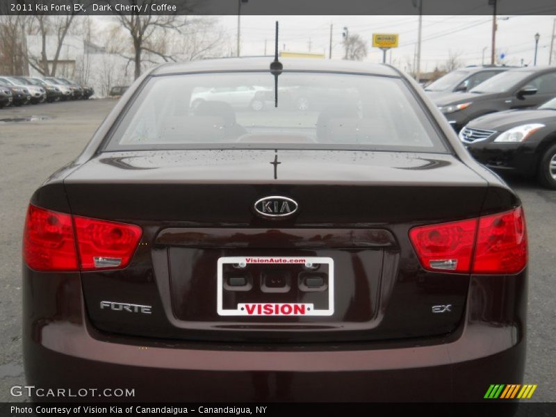 Dark Cherry / Coffee 2011 Kia Forte EX