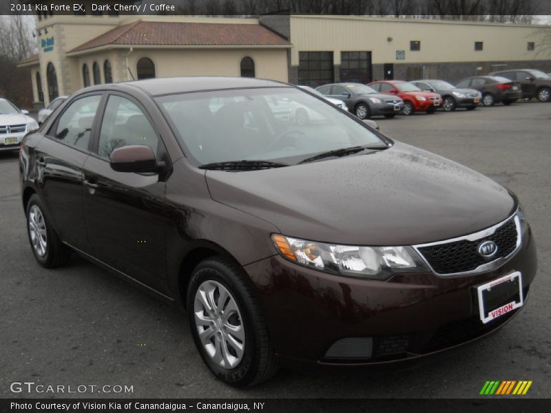 Dark Cherry / Coffee 2011 Kia Forte EX