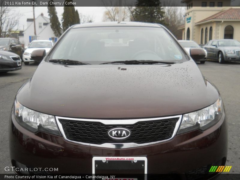 Dark Cherry / Coffee 2011 Kia Forte EX