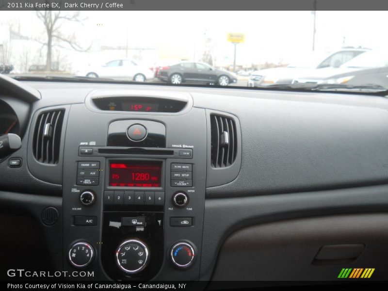 Dark Cherry / Coffee 2011 Kia Forte EX