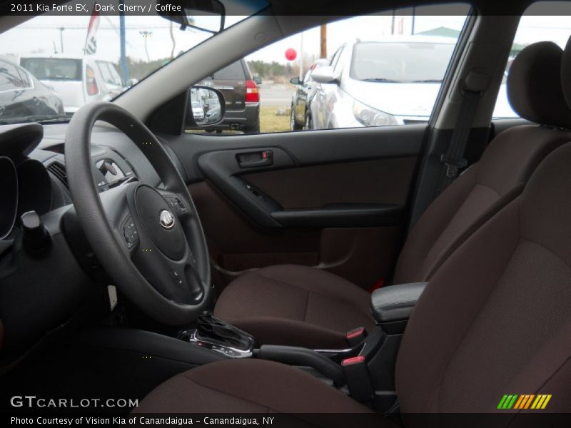 Dark Cherry / Coffee 2011 Kia Forte EX