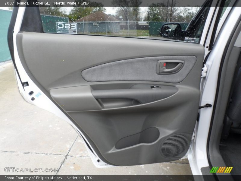 Nordic White / Gray 2007 Hyundai Tucson GLS