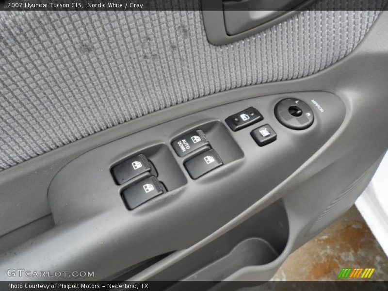 Nordic White / Gray 2007 Hyundai Tucson GLS