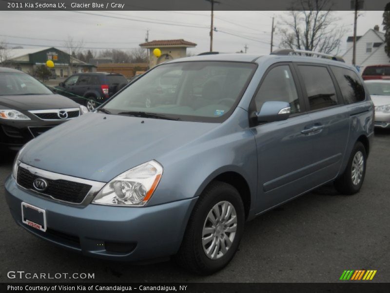 Glacier Blue / Gray 2011 Kia Sedona LX