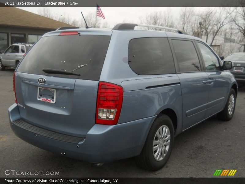 Glacier Blue / Gray 2011 Kia Sedona LX