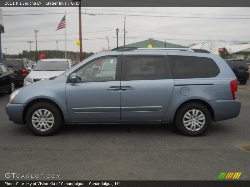 Glacier Blue / Gray 2011 Kia Sedona LX