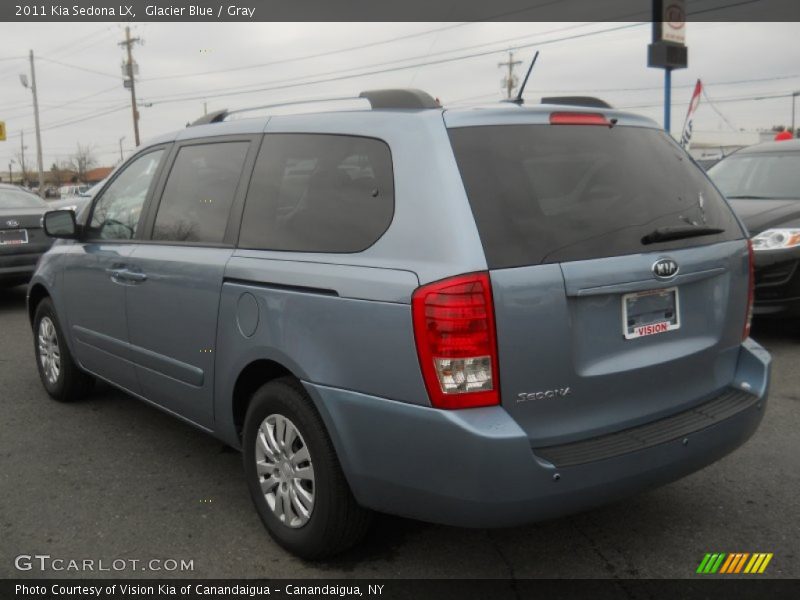 Glacier Blue / Gray 2011 Kia Sedona LX