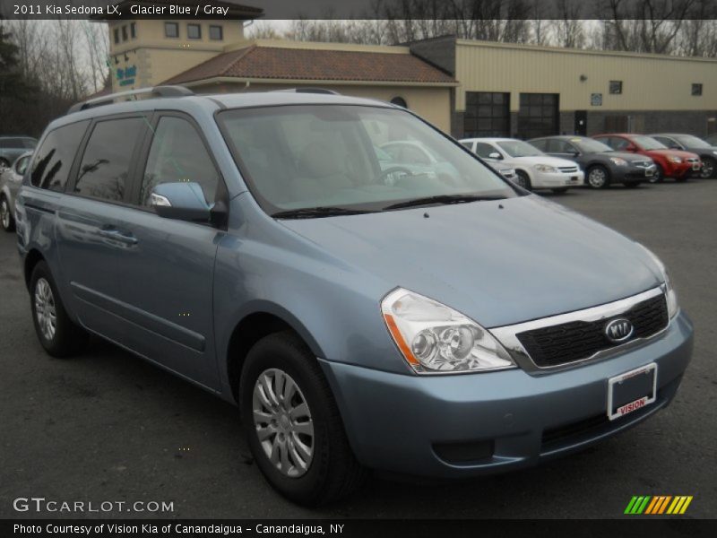 Glacier Blue / Gray 2011 Kia Sedona LX