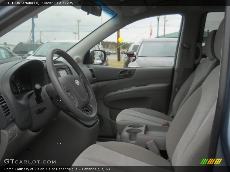 Glacier Blue / Gray 2011 Kia Sedona LX