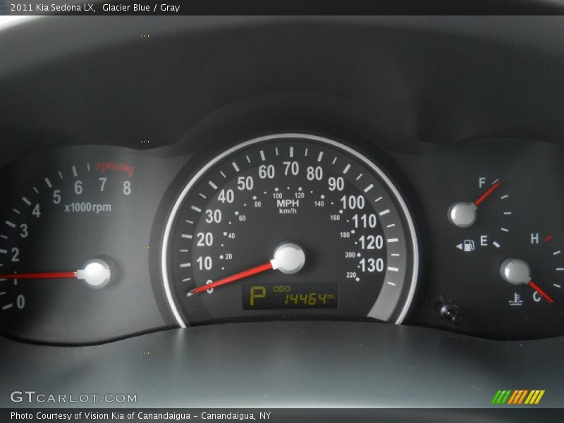 Glacier Blue / Gray 2011 Kia Sedona LX