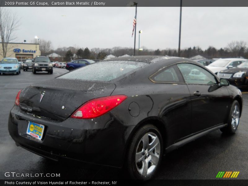 Carbon Black Metallic / Ebony 2009 Pontiac G6 Coupe