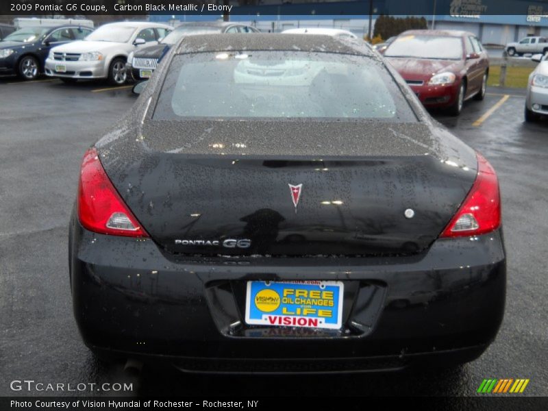 Carbon Black Metallic / Ebony 2009 Pontiac G6 Coupe