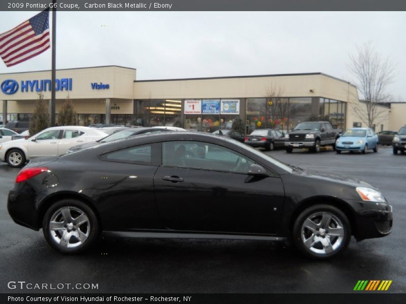 Carbon Black Metallic / Ebony 2009 Pontiac G6 Coupe