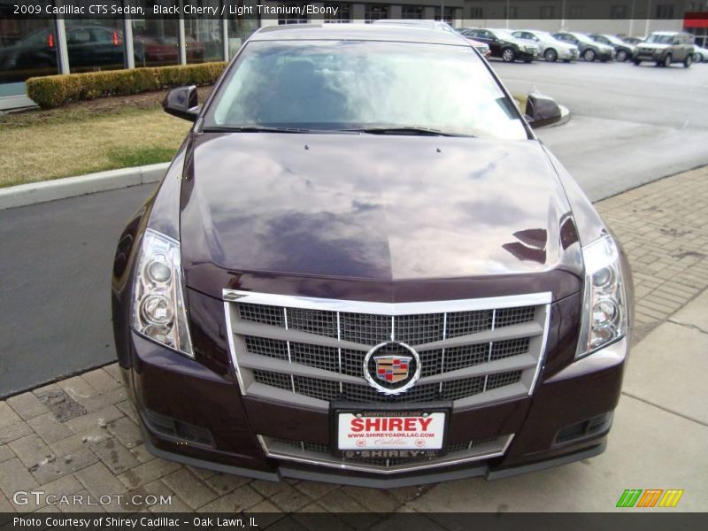 Black Cherry / Light Titanium/Ebony 2009 Cadillac CTS Sedan