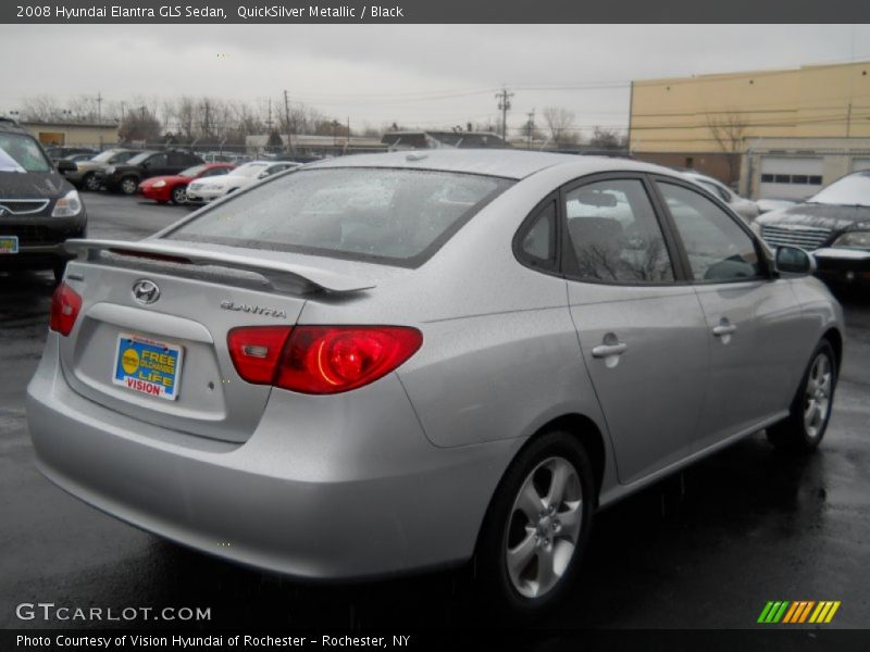 QuickSilver Metallic / Black 2008 Hyundai Elantra GLS Sedan
