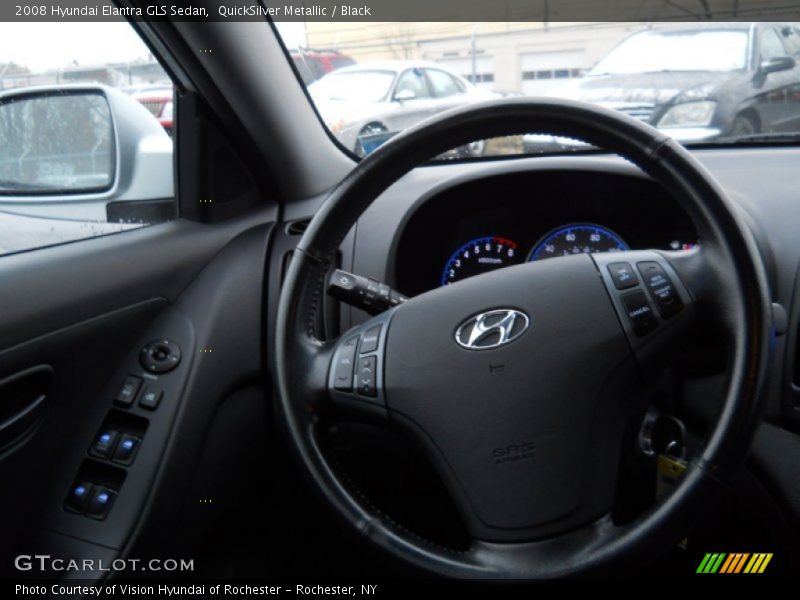 QuickSilver Metallic / Black 2008 Hyundai Elantra GLS Sedan