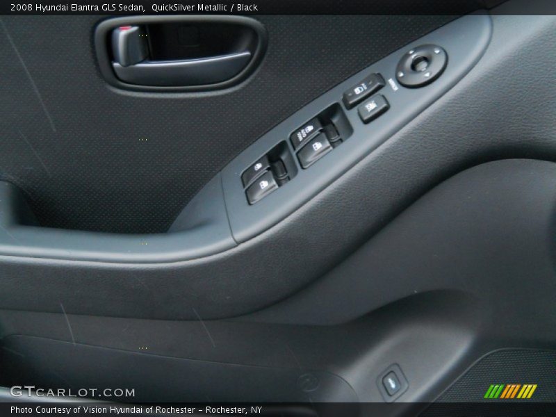 QuickSilver Metallic / Black 2008 Hyundai Elantra GLS Sedan