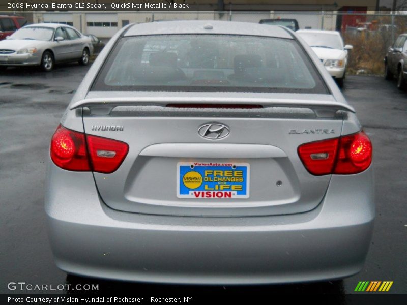 QuickSilver Metallic / Black 2008 Hyundai Elantra GLS Sedan