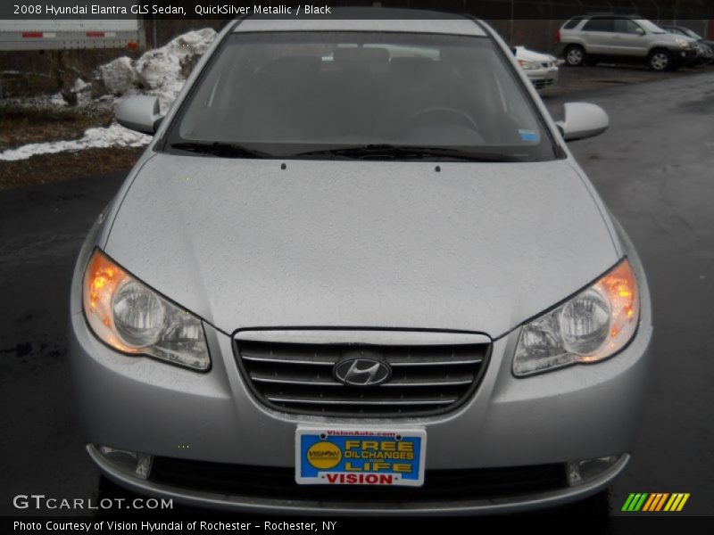 QuickSilver Metallic / Black 2008 Hyundai Elantra GLS Sedan