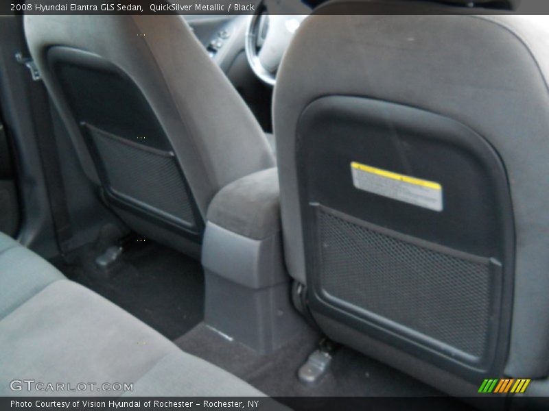 QuickSilver Metallic / Black 2008 Hyundai Elantra GLS Sedan