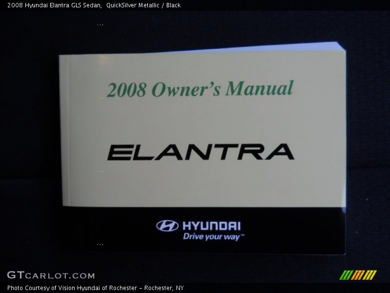 QuickSilver Metallic / Black 2008 Hyundai Elantra GLS Sedan
