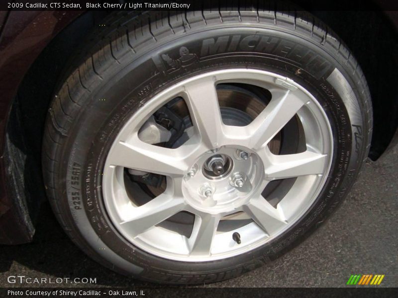Black Cherry / Light Titanium/Ebony 2009 Cadillac CTS Sedan