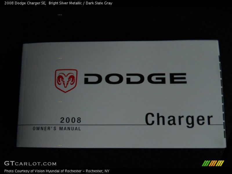 Bright Silver Metallic / Dark Slate Gray 2008 Dodge Charger SE