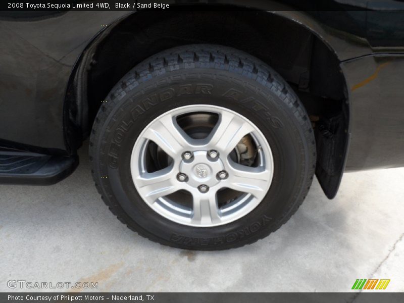 Black / Sand Beige 2008 Toyota Sequoia Limited 4WD