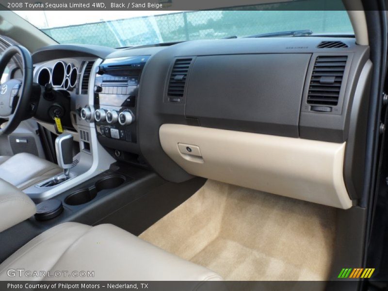 Black / Sand Beige 2008 Toyota Sequoia Limited 4WD