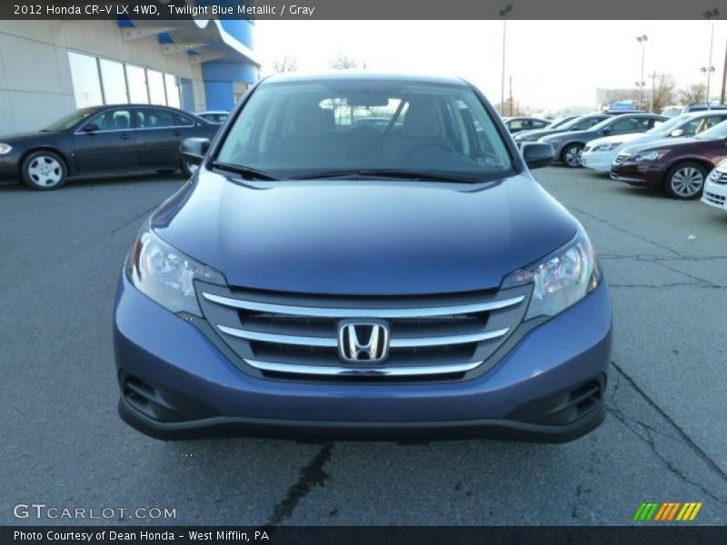 Twilight Blue Metallic / Gray 2012 Honda CR-V LX 4WD