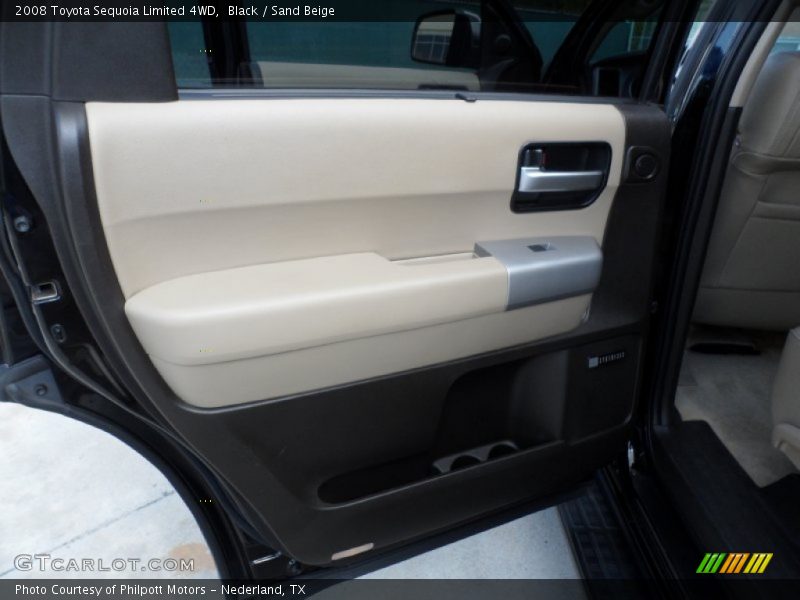 Black / Sand Beige 2008 Toyota Sequoia Limited 4WD