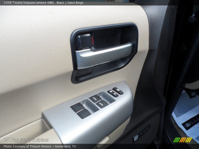 Black / Sand Beige 2008 Toyota Sequoia Limited 4WD