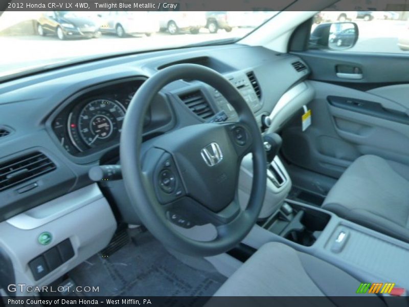 Twilight Blue Metallic / Gray 2012 Honda CR-V LX 4WD