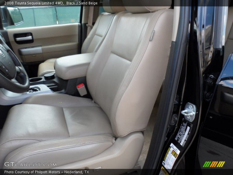 Black / Sand Beige 2008 Toyota Sequoia Limited 4WD