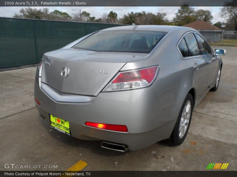 Palladium Metallic / Ebony 2009 Acura TL 3.5