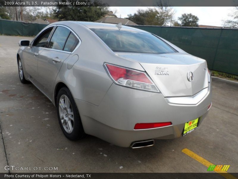 Palladium Metallic / Ebony 2009 Acura TL 3.5