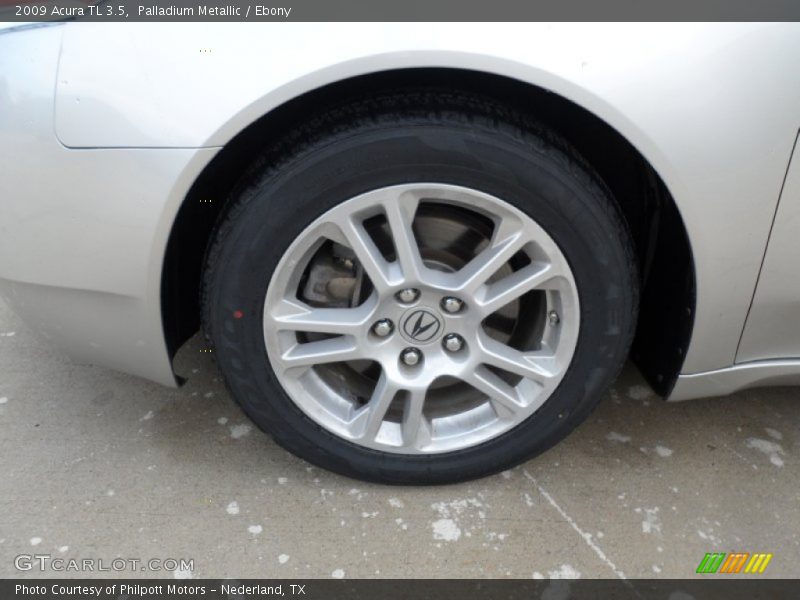 Palladium Metallic / Ebony 2009 Acura TL 3.5